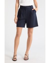 Rag & Bone - Iris Pleated Front Ponte Shorts - Lyst