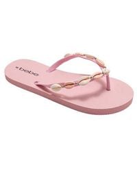 Bebe - Seashell Flip Flop - Lyst