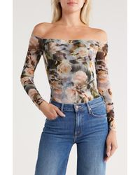 L'Agence - Peonie Off The Shoulder Bodysuit - Lyst