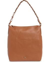Sam Edelman - Bay Chain Link Pebbled Leather Hobo Bag - Lyst