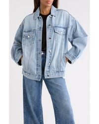 Habitual - Rachele Boyfriend Denim Trucker Jacket - Lyst