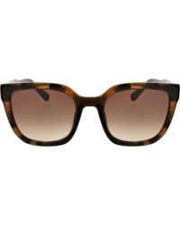 Oscar de la Renta 53Mm Modern Square Sunglasses in Brown | Lyst display picture 1