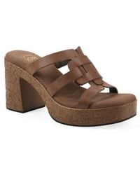 White Mountain - Barillo Platform Slide Sandal - Lyst