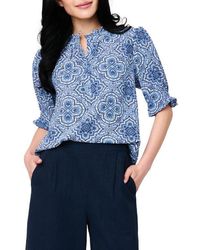 Gibsonlook - Dianthus Puff Sleeve Top - Lyst