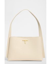 Tahari - Flange Faux Leather Shoulder Bag - Lyst