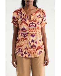 DR2 by Daniel Rainn - Daniel Rainn Pinch Sleeve Blouse - Lyst