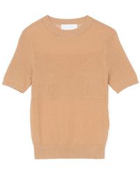 3.1 Phillip Lim - Sheer Rib Short Sleeve Pullover - Lyst