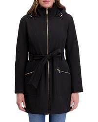 Kensie - Hooded Softshell Jacket - Lyst