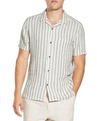 Civil Society - Relaxed Fit Yarn Dyed Cotton Resort Shirt - Lyst
