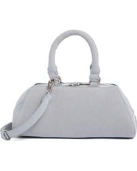BCBGMAXAZRIA - Faux Suede Barrel Shoulder Bag - Lyst