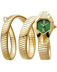 Just Cavalli - Snake Wraparound Bracelet Watch, 22Mm - Lyst