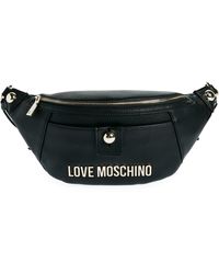 Love Moschino - Borsa Nero Faux Leather Belt Bag - Lyst