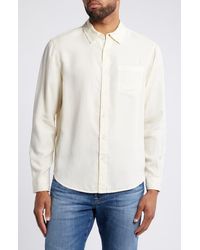 AG Jeans - Aiden Solid Lyocell Button-Up Shirt - Lyst