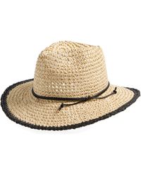 Melrose and Market - Packable Two-tone Panama Hat - Lyst