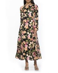 Alexia Admor - Elodie Floral Long Sleeve Maxi Dress - Lyst