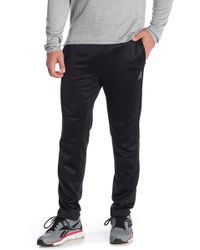 reebok men's cotton fleece straight leg pants