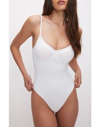GOOD AMERICAN - Scuba Knit Show Off One-Piece Swimsuit - Lyst