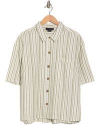 Sanctuary - Camp Linen Stripe Button-up Shirt - Lyst