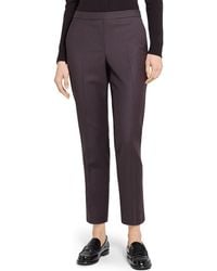 Theory - Sleek Flannel Treeca Pull-On Pants - Lyst