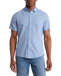 Slate & Stone - Floral Print Short Sleeve Button-up Shirt - Lyst