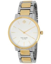 Kate Spade - Women's Gramercy Two-tone Bracelet Watch, 38mm - Lyst