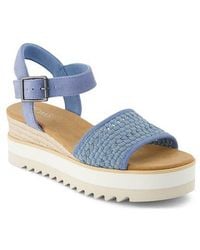 TOMS - Diana Platform Wedge Sandal - Lyst