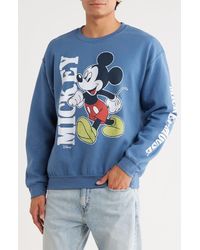 Junk Food - Mickey Mouse Crewneck Graphic Sweatshirt - Lyst