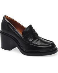 Miz Mooz - Day Block Heel Penny Loafer - Lyst