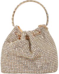 BERNESS - Rhinestone Ring Handle Bag - Lyst