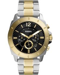 Fossil - Privateer Chronograph Quartz Stainless Steel Bracelet Watch - Lyst