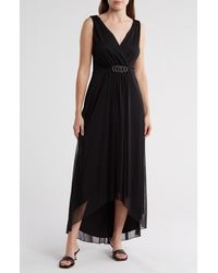 Connected Apparel - High-low Chiffon Dress - Lyst