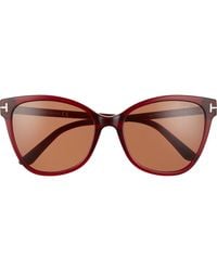 Tom Ford - Ani 58Mm Gradient Cat Eye Sunglasses - Lyst