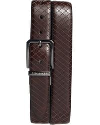 Ted Baker - Reversible Embossed Leather Belt - Lyst