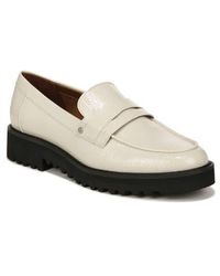Franco Sarto - Patent Leather Lug Sole Loafers - Lyst