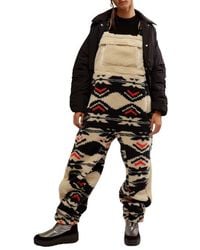 Free People - Fp Movement Hit The Slopes Fleece Overalls - Lyst