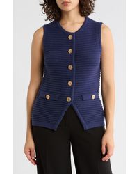 Gemma  Jane - Buttoned Sweater Vest - Lyst
