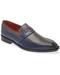 Mezlan - Two-tone Leather Penny Loafer - Lyst