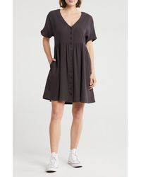 Madewell - Lightspun Button Front Minidress - Lyst
