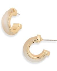 Nordstrom Rack - Frosted Resin Huggie Hoop Earrings - Lyst