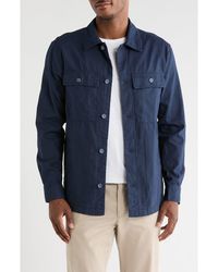 14th & Union - Linen & Cotton Shirt Jacket - Lyst