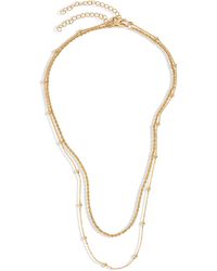 Nordstrom - 2-pack Assorted Chain Necklaces - Lyst