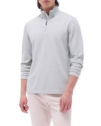Bugatchi - Quarter Zip Performance Pullover - Lyst