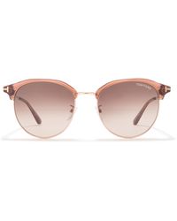 Tom Ford - 55mm Gradient Round Sunglasses - Lyst