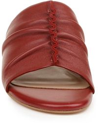 Zac Zac Posen Yana Slide Sandal In Bloodstone Leather At Nordstrom Rack - Red