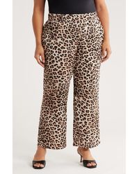 Tahari - Print Wide Leg Pants - Lyst