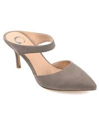 Journee Collection - Pointed Toe Slip-On Pumps - Lyst