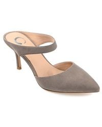 Journee Collection - Pointed Toe Slip-On Pumps - Lyst