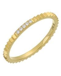 Bony Levy - Cleo Diamond Stacking Ring - Lyst