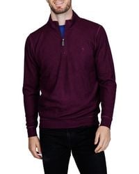 Tailorbyrd - Quarter Zip Cozy Knit Pullover - Lyst