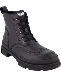 DKNY - Wingtip Lug Boot - Lyst